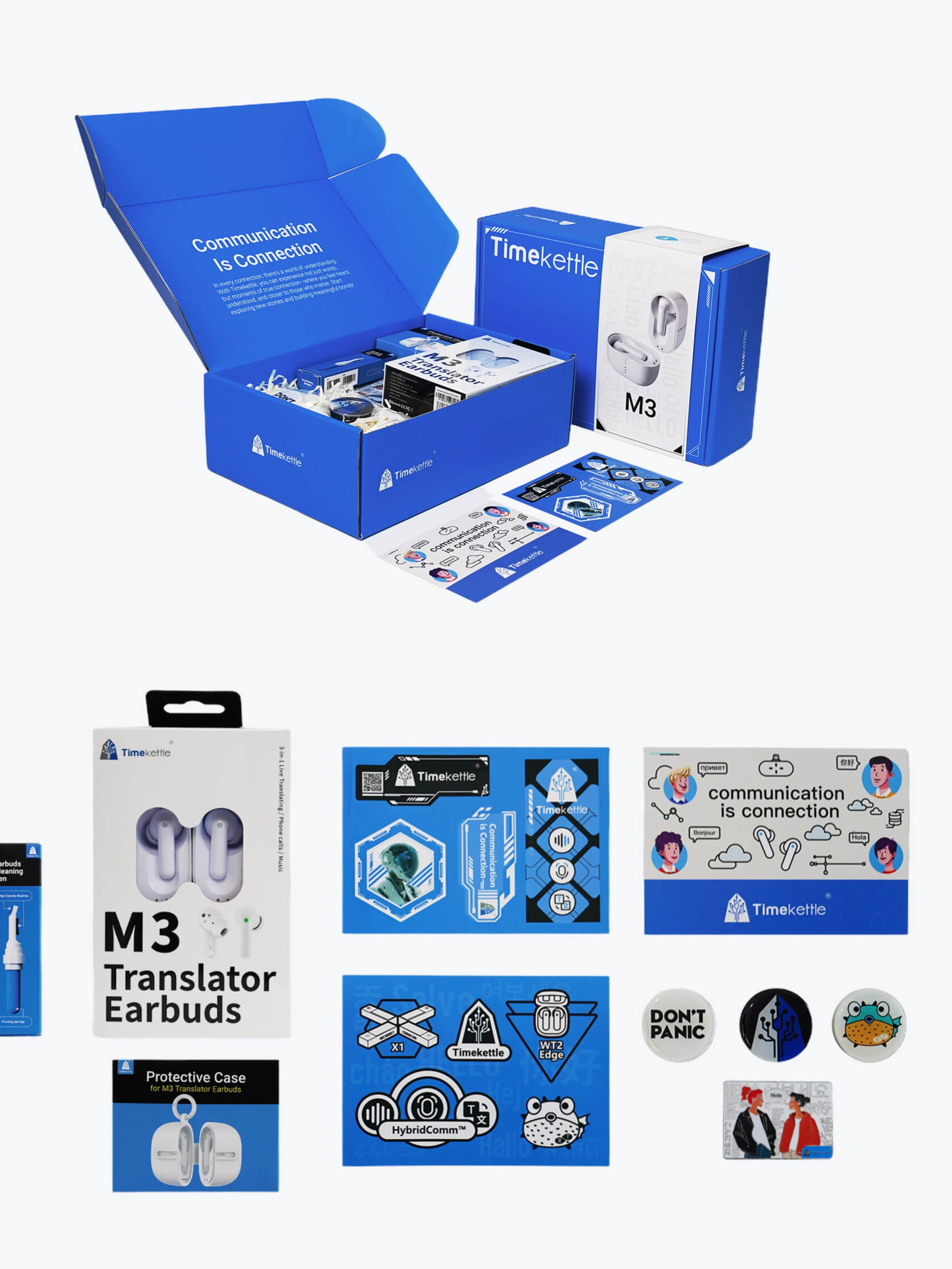 旅行用家電 Timekettle M3 Translator Earbuds 3-in-1 Timekettle M3 Voice Language Translator Earbuds/Earpieces