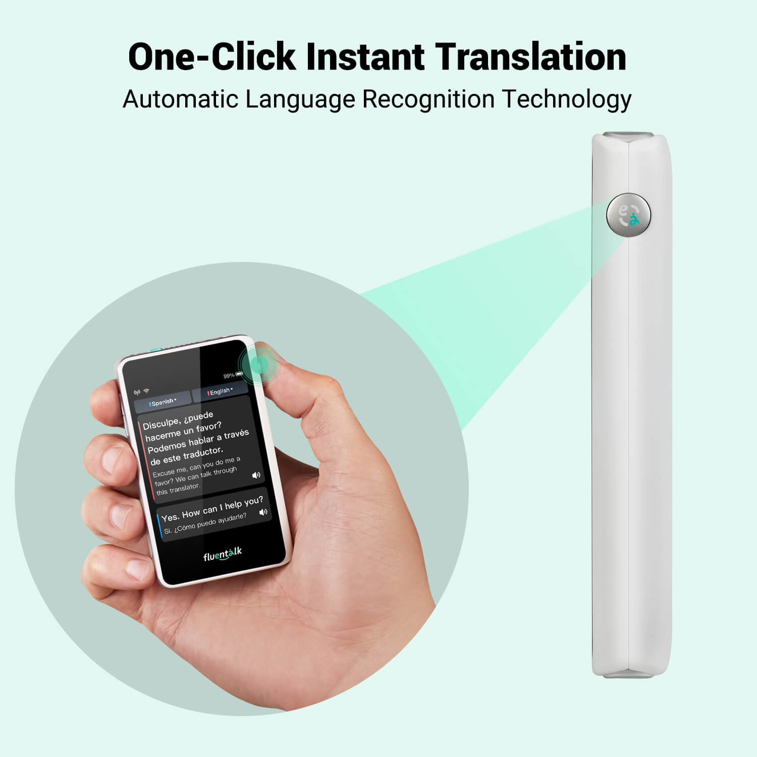 Fluentalk T1 Mini Handheld Translator Bundle