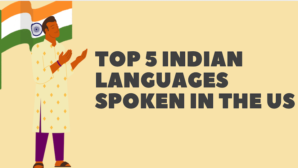 Top 5 Indian languages spoken in the US
