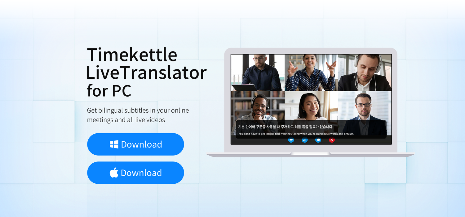 Timekettle LiveTranslator for PC: Bilingual Subtitles for Online Meetings