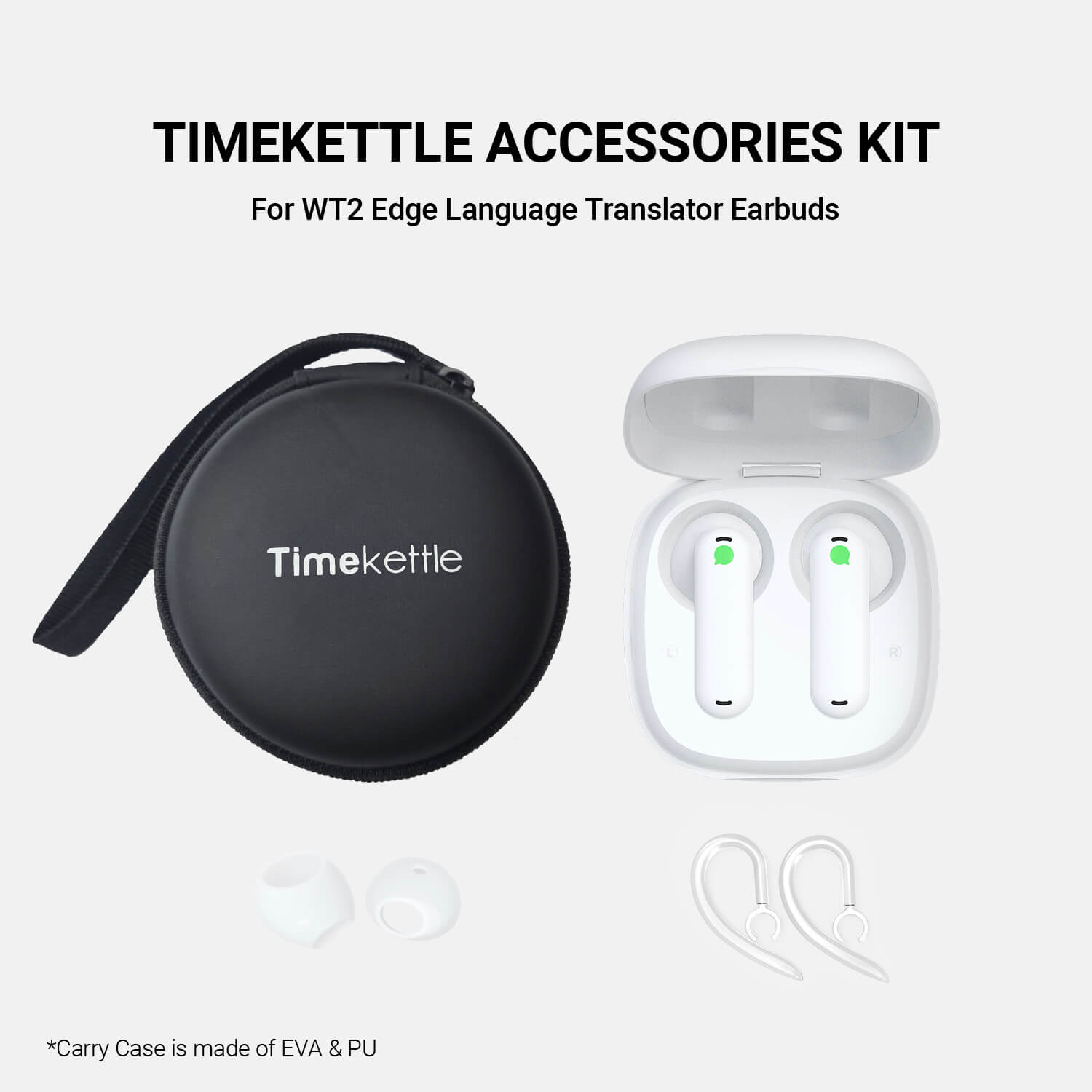 <tc>Timekettle</tc> Accesorios para <tc>WT2 Edge</tc>/W3 Auriculares para traductor