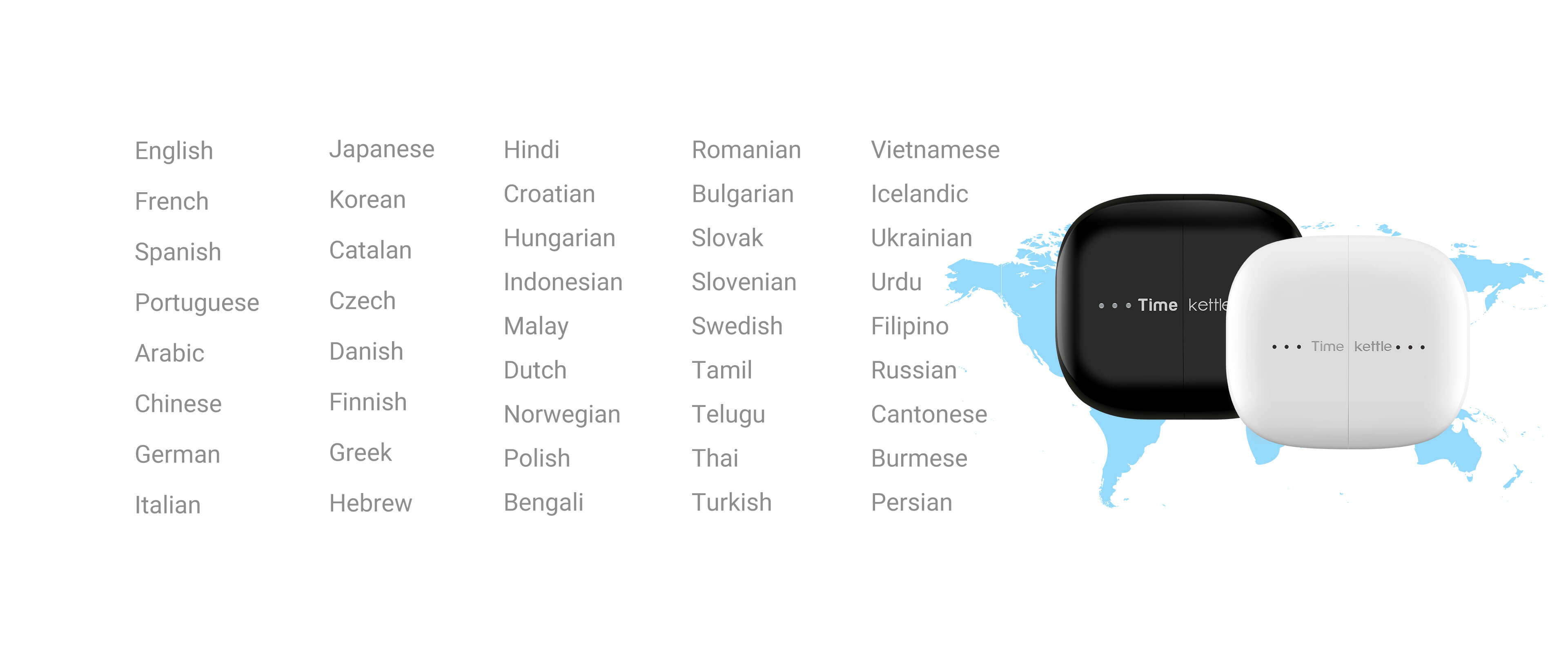 M3 2-Pack Language Translator Earbuds ( Black ） – Timekettle
