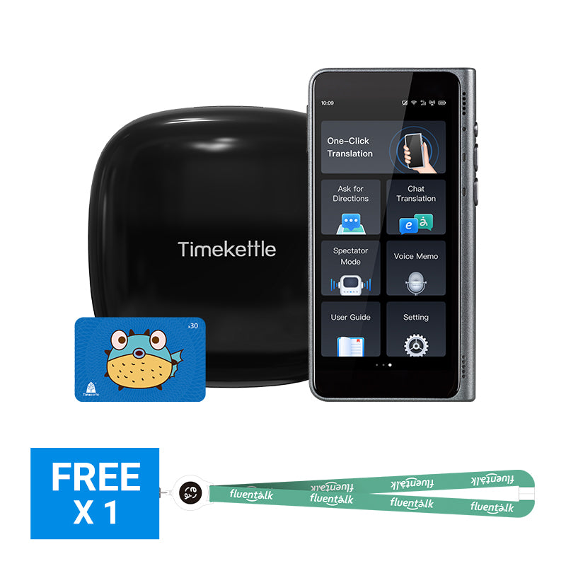  Timekettle WT2 Edge/W3 - Dispositivo traductor de traducción  simultánea, dispositivo de traductor de idiomas con 40 idiomas y 93 Accent  en línea, auriculares de traductor sin conexión con aplicación : Productos