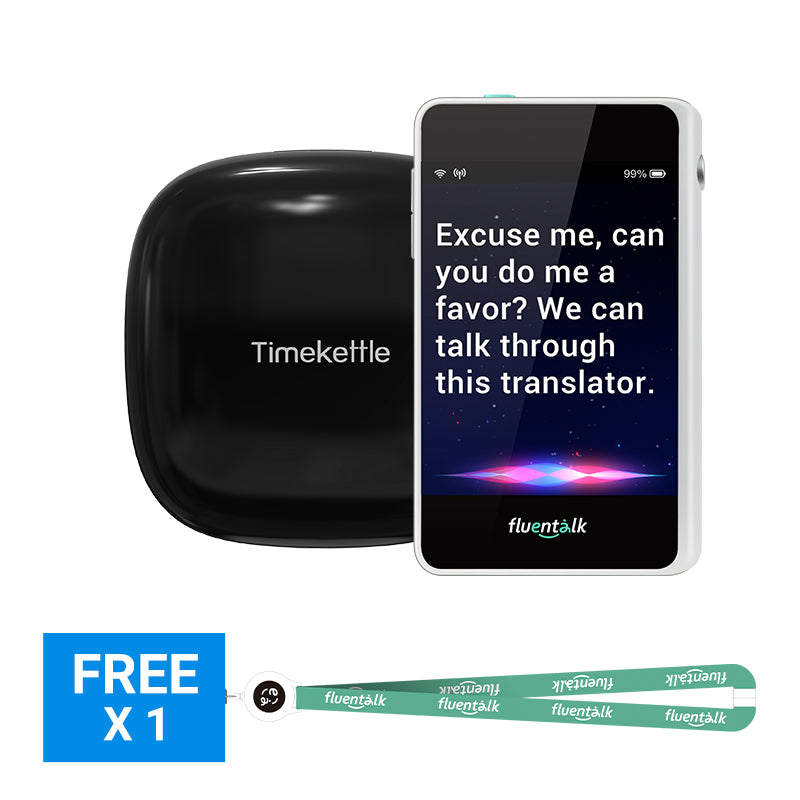 Timekettle WT2 Edge/W3 - Dispositivo traductor de idiomas simultáneos de  bidirección con 40 idiomas y paquete en línea de 93 Accent con dispositivo
