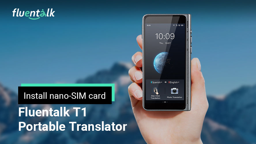How to install nano-SIM card on Fluentalk T1?