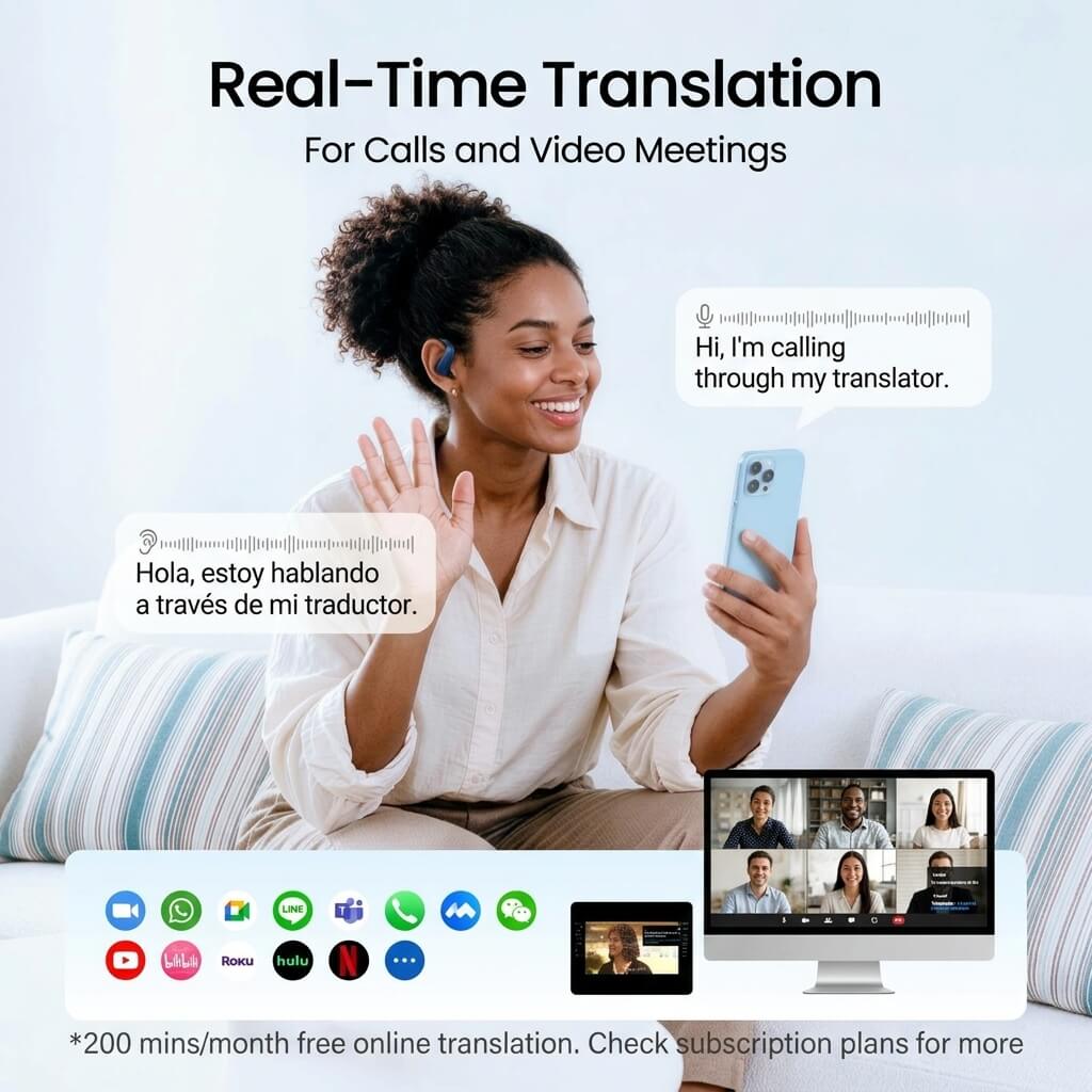 LiveTalk AI Translation Earbuds