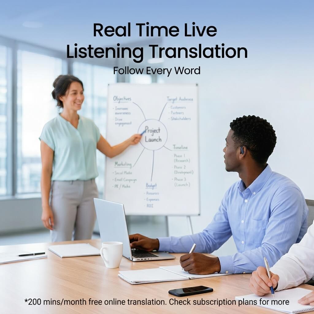 LiveTalk AI Translation Earbuds