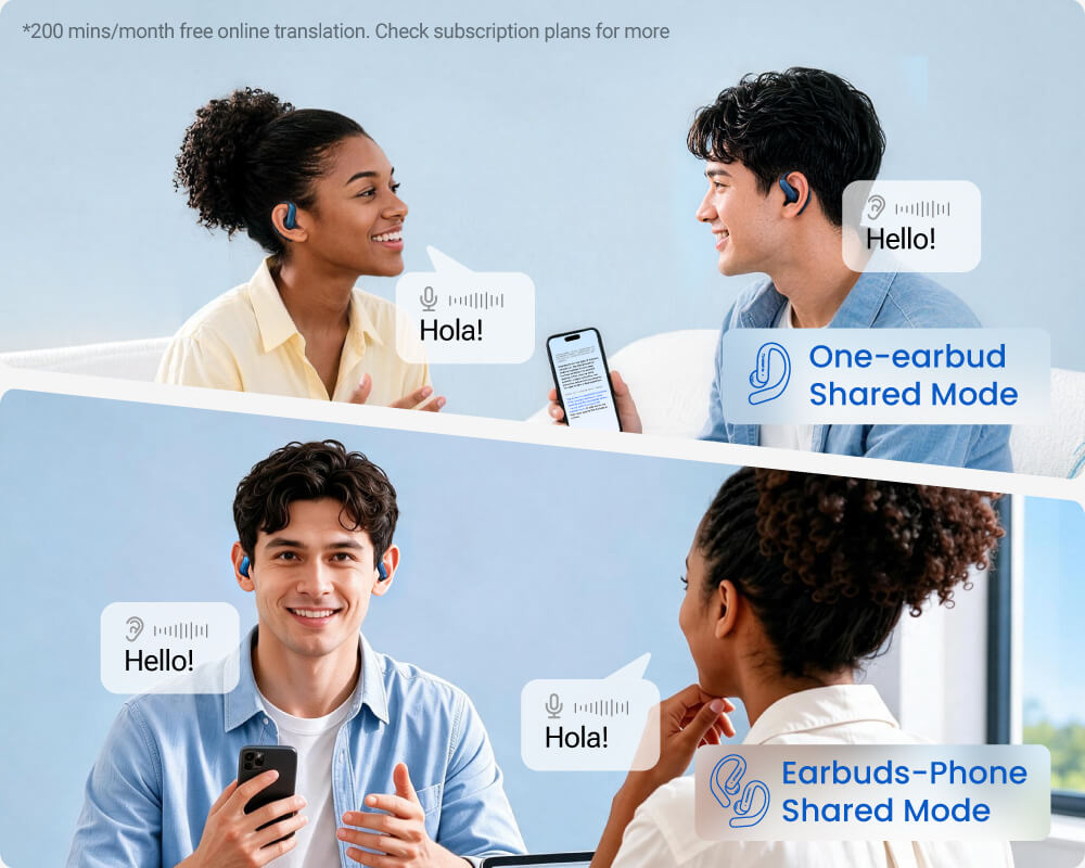 LiveTalk AI Translation Earbuds