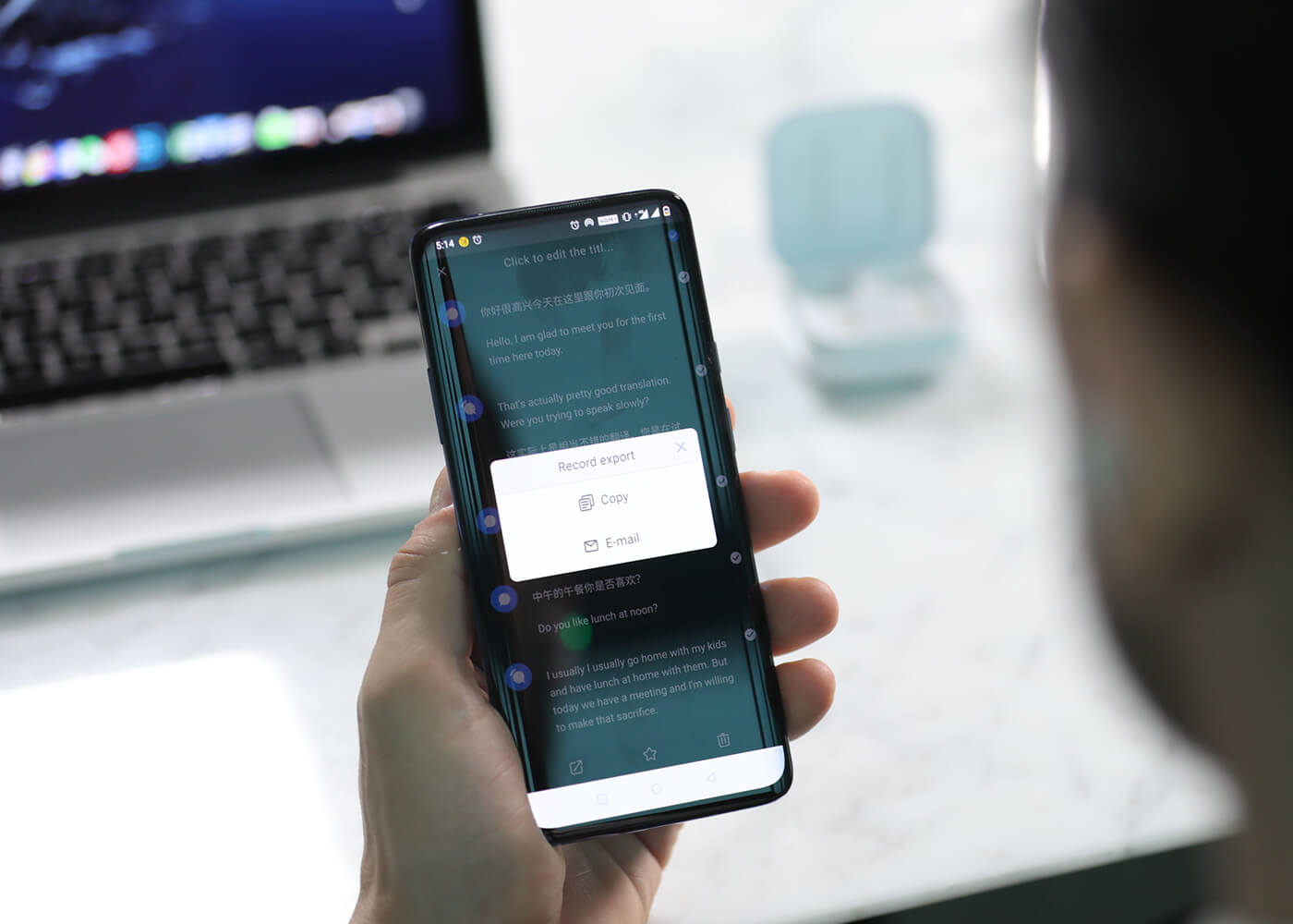 Timekettle WT2 Edge/W3 Real-time Translator Earbuds 26 Meeting_record_export
