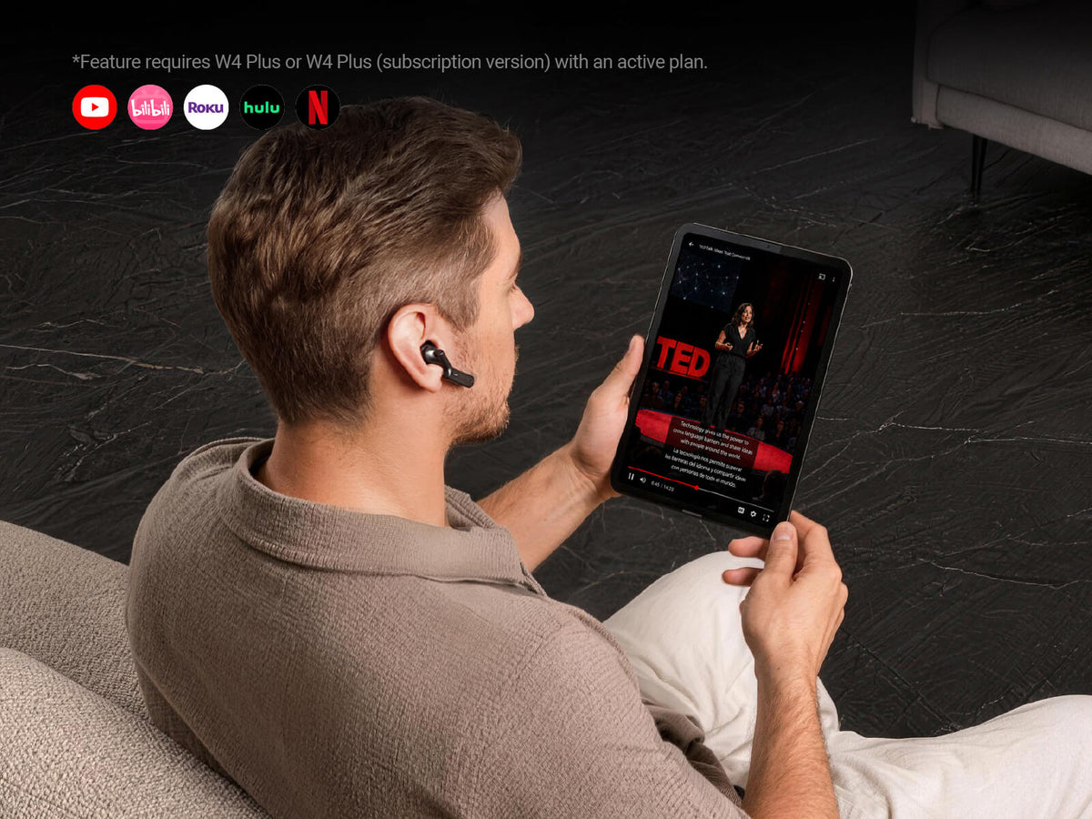 W4 Plus AI Interpreter Earbuds