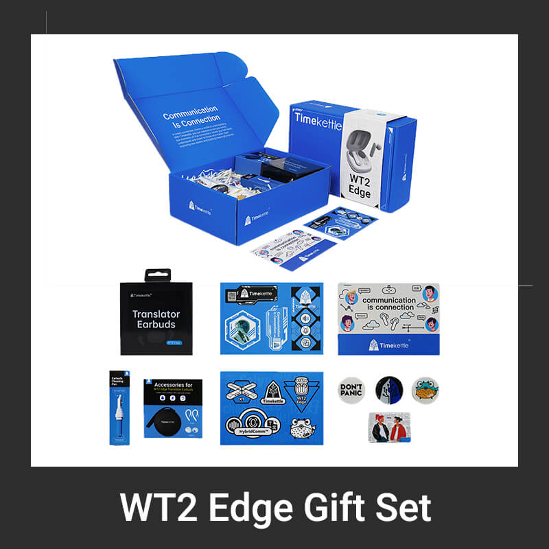WT2 Edge实时翻译器耳塞节日礼品盒