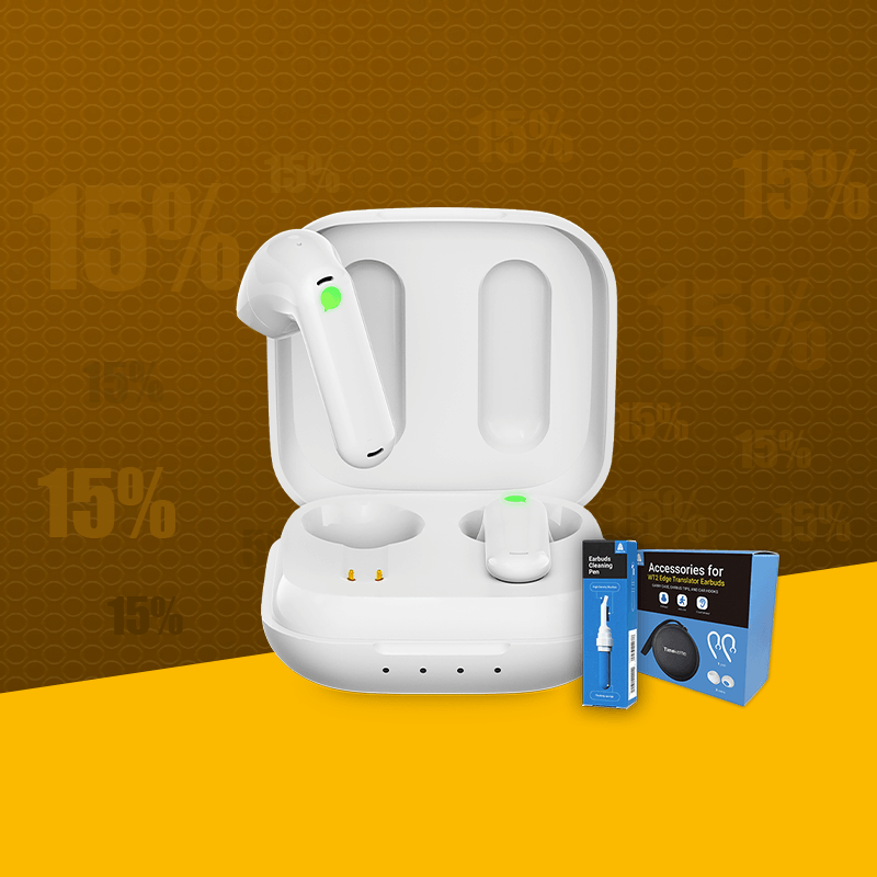 <tc>Timekettle</tc> <tc>WT2 Edge</tc>/W3 Ohrhörer mit Echtzeit-Übersetzer