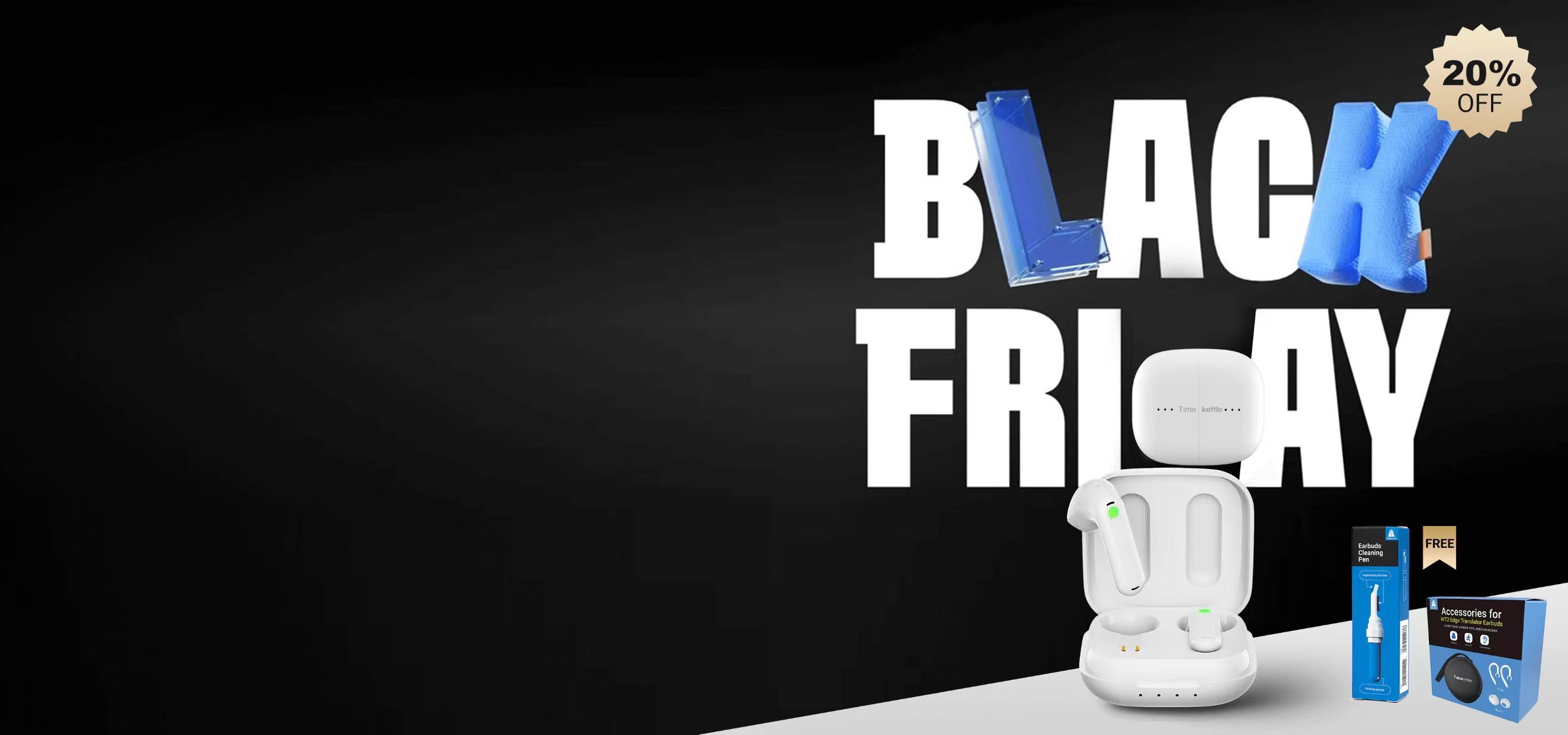 旅行用家電 Timekettle WT2 Edge Timekettle WT2 Edge /W3 Real-TimeTranslator Earbuds Device