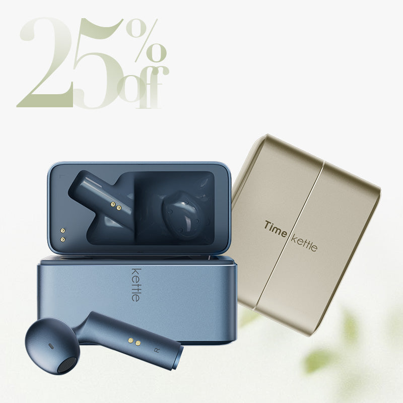 W4 2-Pack AI Interpreter Earbuds ( Blue & Gold )