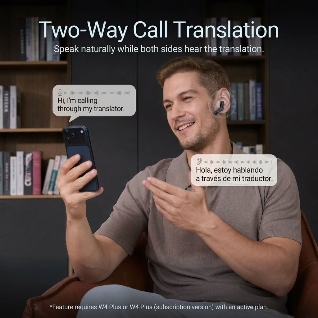 W4 Plus Al Interpreter Earbuds