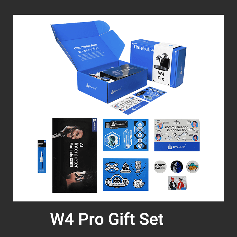 W4 Pro AI 翻譯耳機 假日禮盒