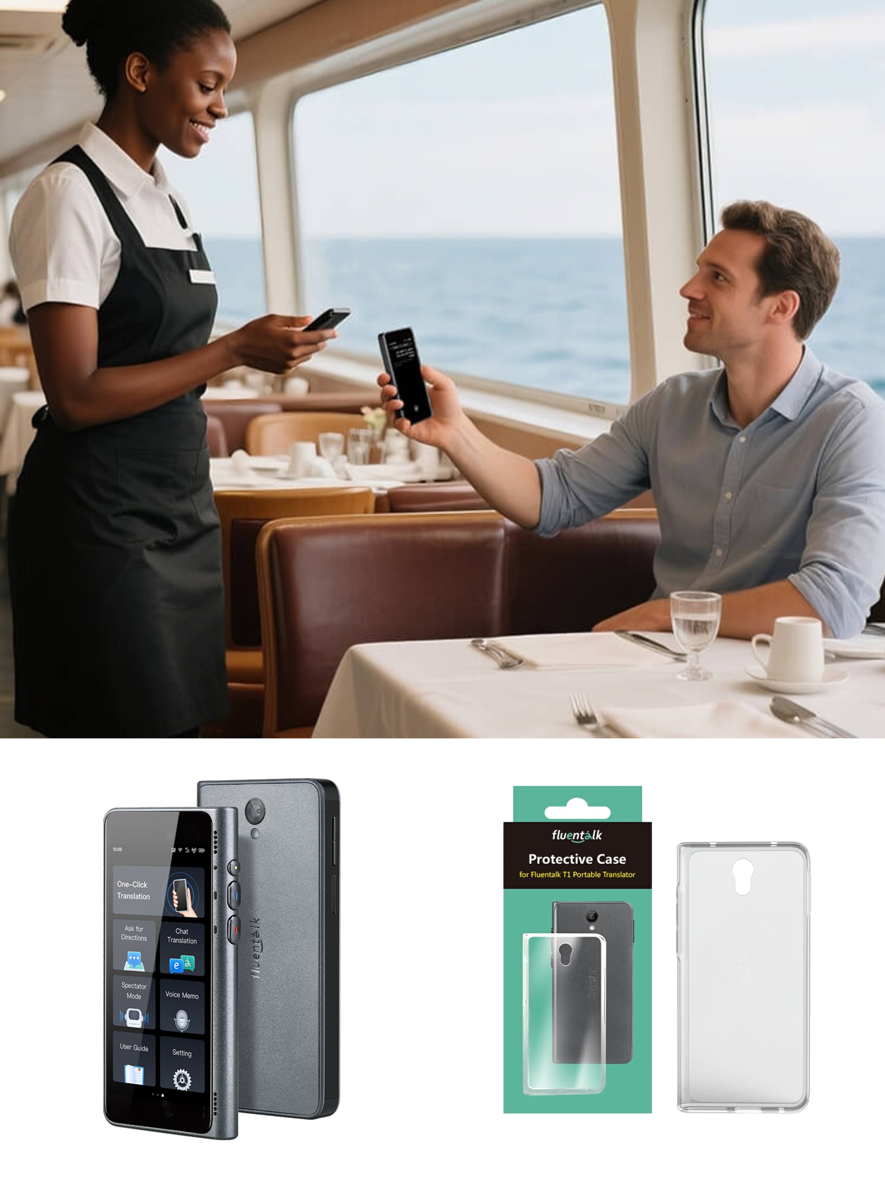 Fluentalk T1 Handheld -Übersetzer -Bündel
