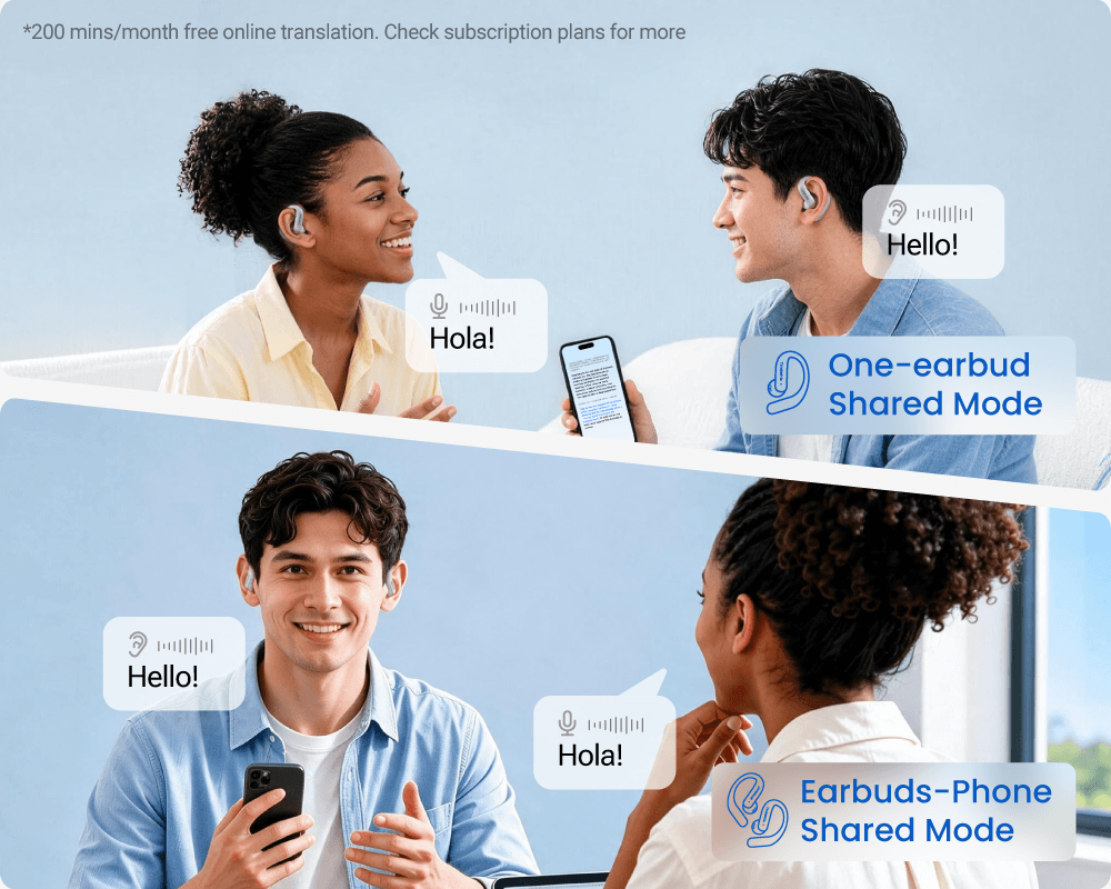 LiveTalk AI Translation Earbuds