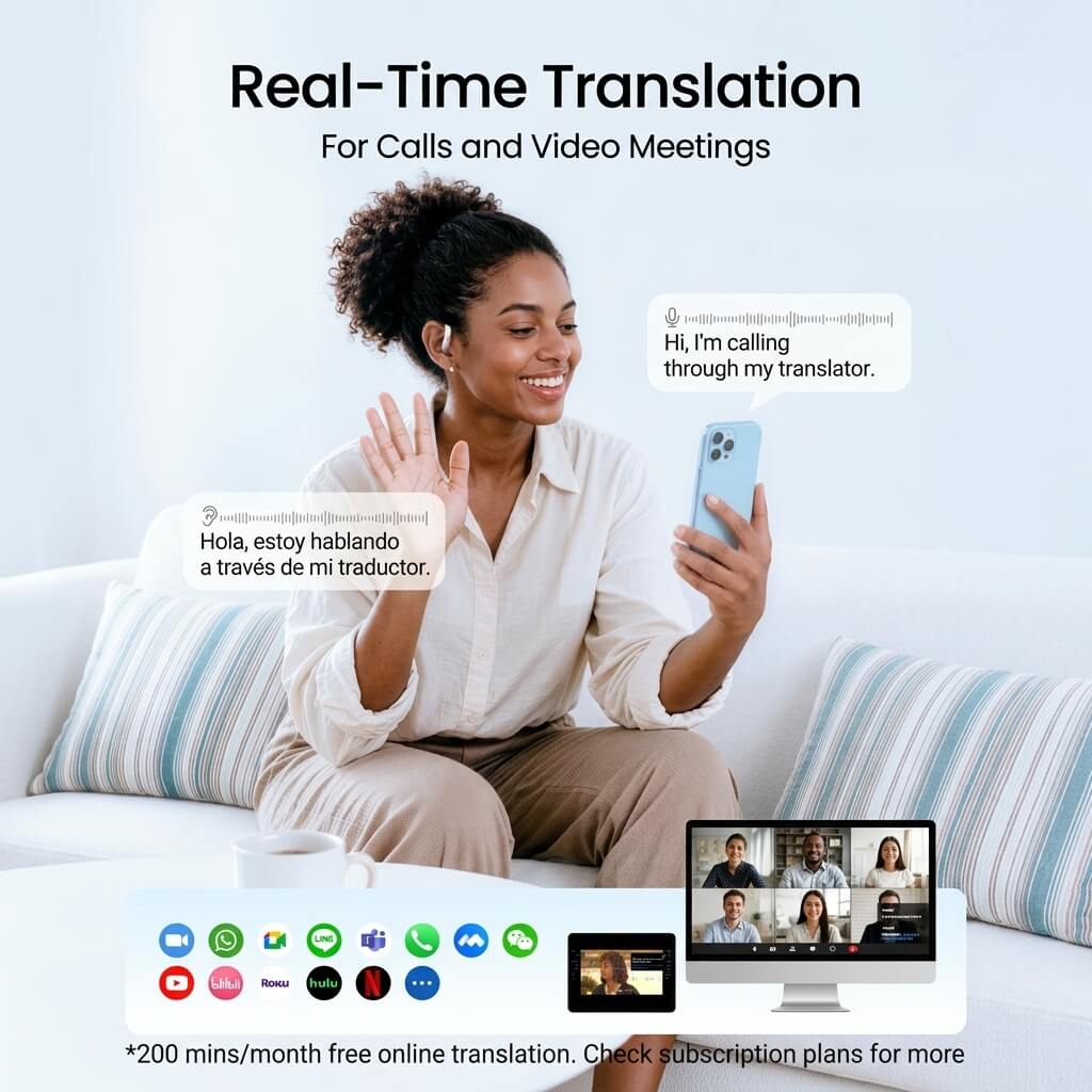 LiveTalk AI Translation Earbuds